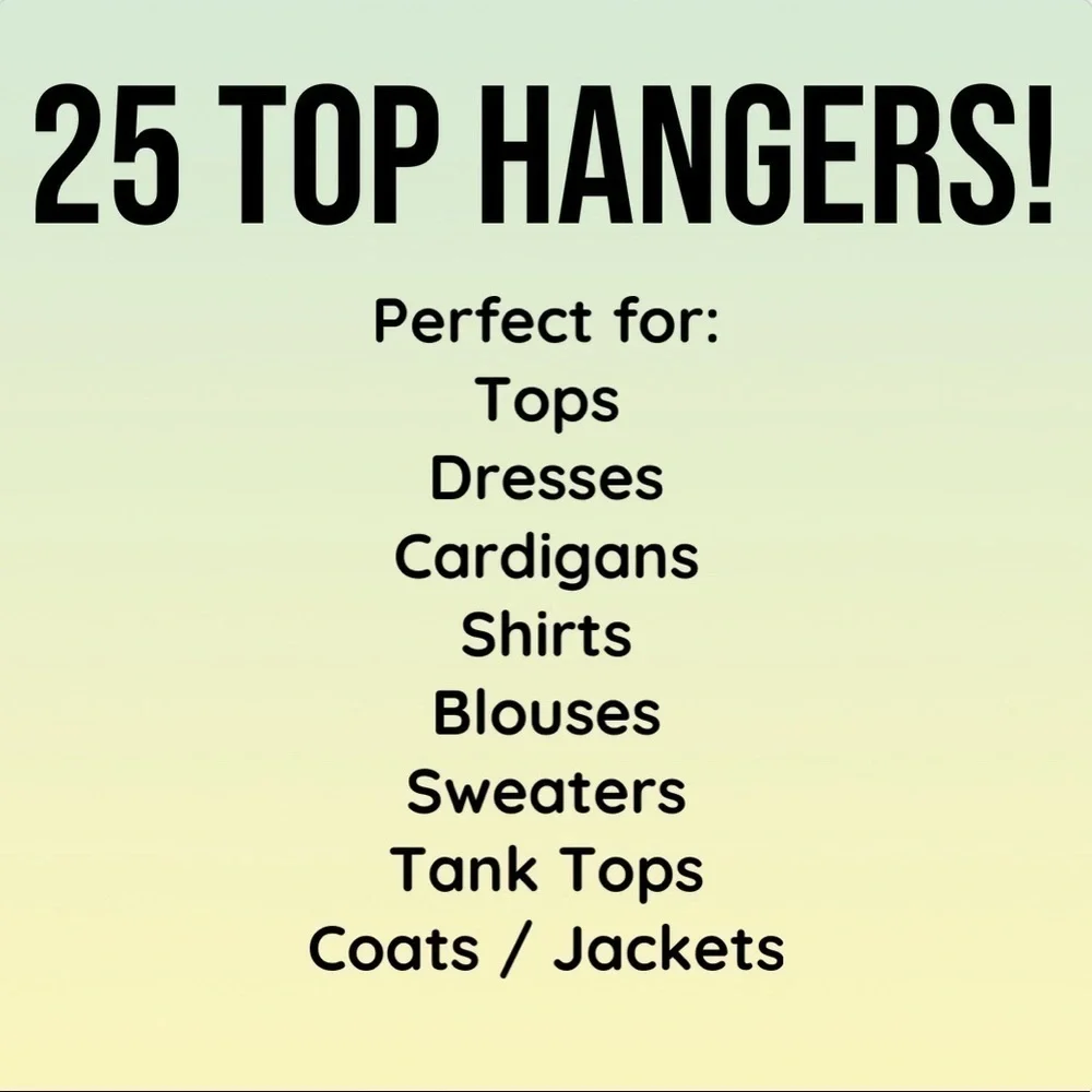 Black Heavy Duty Plastic Top & Bottom Hangers 50pk